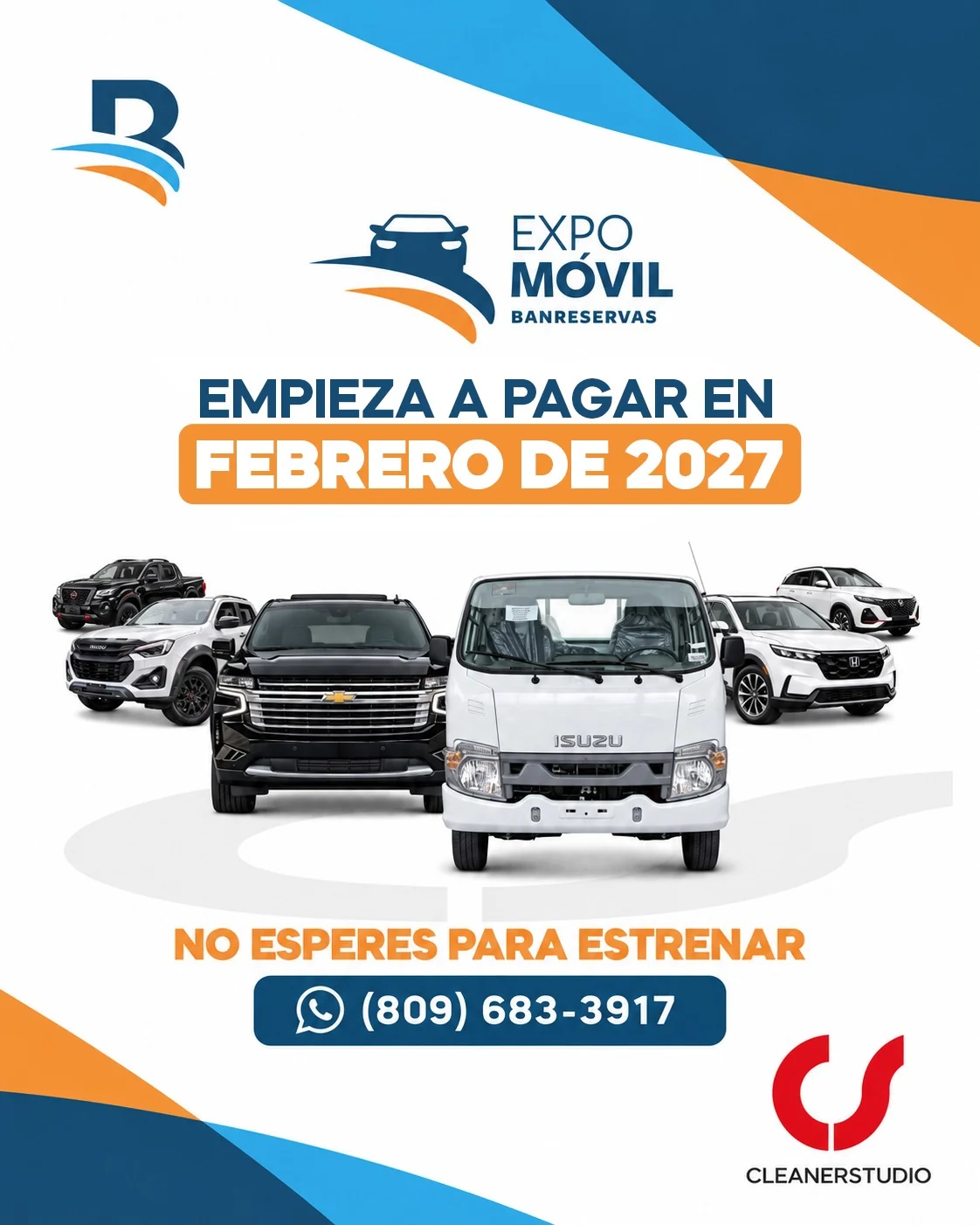 Expomóvil Banreservas: Empieza a pagar en febrero de 2027